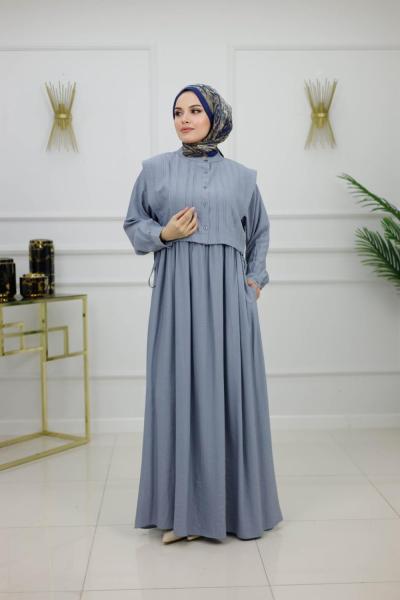 DİCLE ELBİSE - GRİ