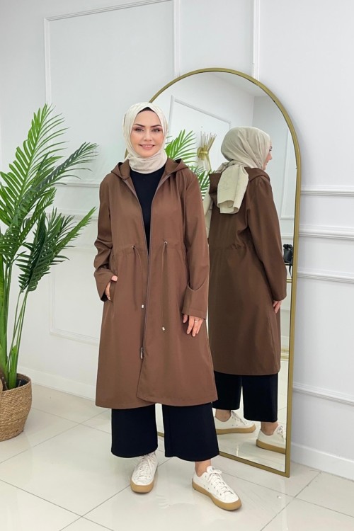 LUVİA YAĞMURLUK - KAHVE