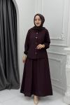 Defne Etek Takım Mürdüm