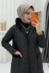 Zehra Şişme Mont Siyah