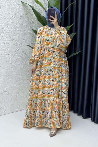 Çiçek Elbise Tesettür Giyim