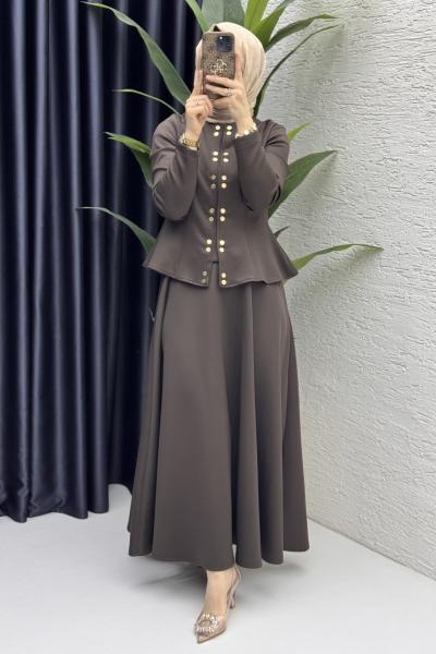 Eflal Etekli Takım Tesettür Giyim