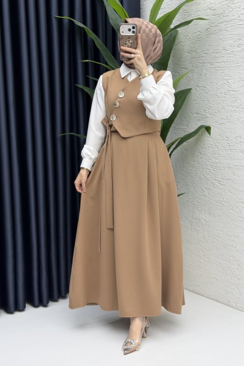 Lalezar Etekli Takım Tesettür Giyim