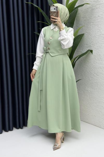 Lalezar Etekli Takım Tesettür Giyim