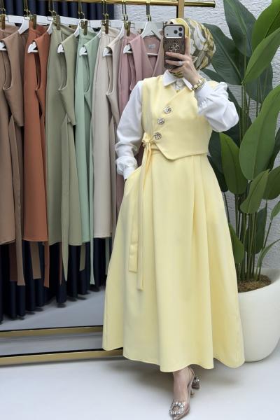 Lalezar Etekli Takım Tesettür Giyim