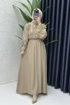 Latte Vera Tesettür Elbise
