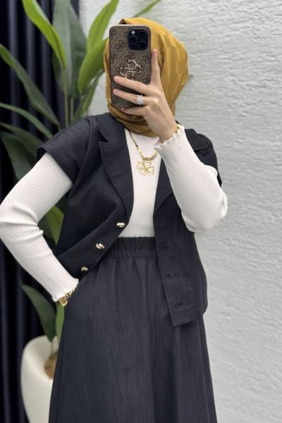 Limra Etekli Takım Tesettür Giyim