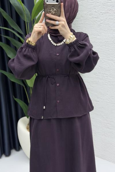 Nagehan Etekli Takım Tesettür Giyim