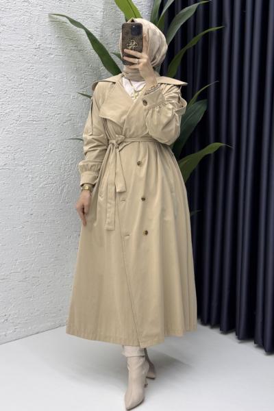 Rabia Trench Tesettür Giyim