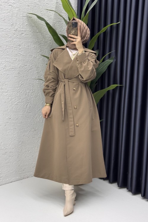 Rabia Trench Tesettür Giyim