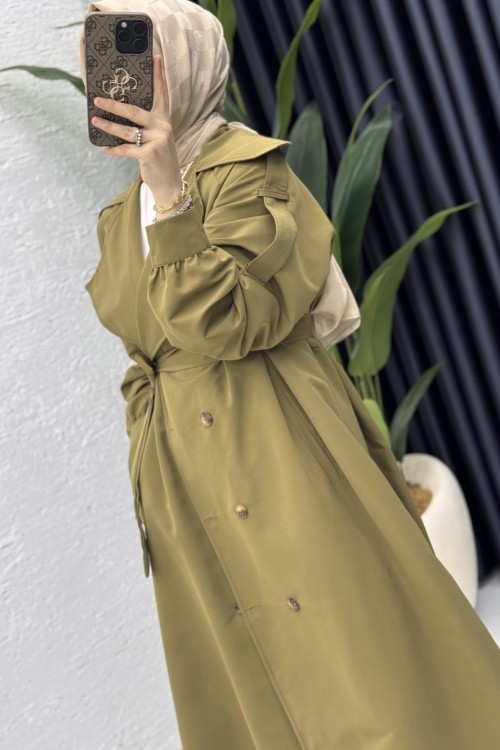 Rabia Trench Tesettür Giyim