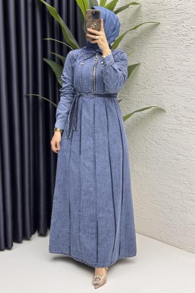 Şeniz Kot Elbise Tesettür Giyim