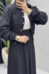Yasemen Kot Etekli Takım Tesettür Giyim