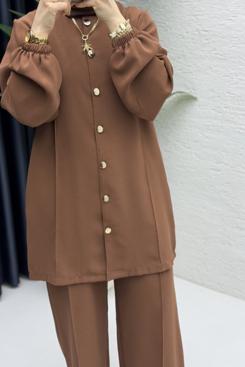 Zennup Pantalonlu Takım Tesettür Giyim